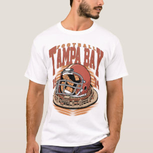 Vintage Tampa Bay Football Helmet Retro T-shirt