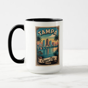 Vintage Tampa Florida Retro Travel Poster Art Mug