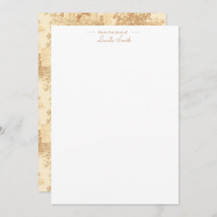 Vintage Tan Landscape Toile w/Urns and Columns Card