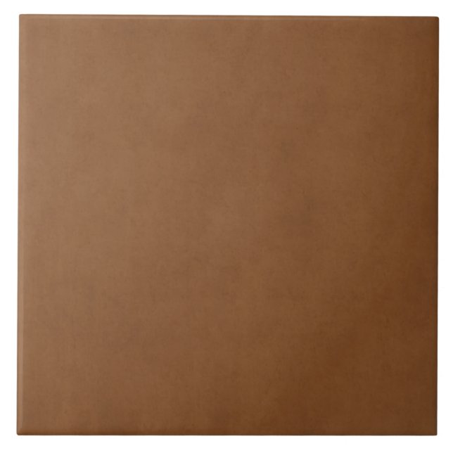 Vintage Tan Leather Brown Parchment Paper Blank Tile (Front)