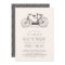 Vintage Tandem Bicycle Wedding Invitation