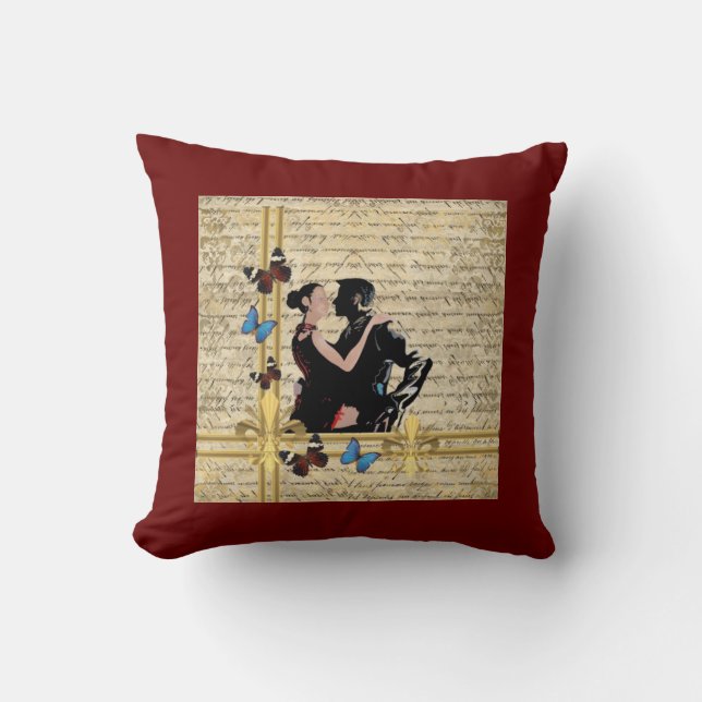 Vintage tango cushion (Front)