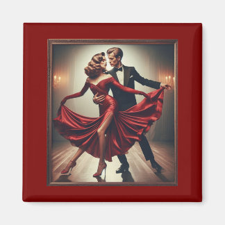 Vintage Tango Elegance – Romantic Ballroom Dance A Magnet