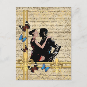 Vintage tango postcard