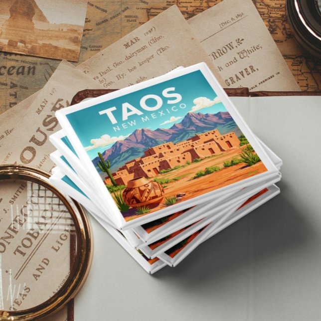 Vintage Taos New Mexico Magnet (Creator Uploaded)
