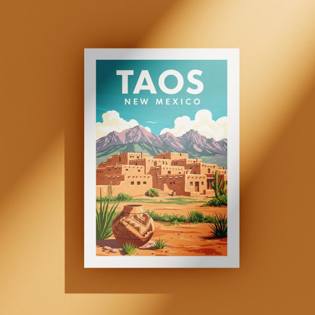 Vintage Taos New Mexico Postcard (Creator Uploaded)