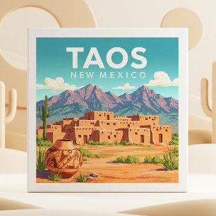 Vintage Taos New Mexico Tile