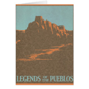 Vintage Taos Pueblos New Mexico, Travel Poster Art