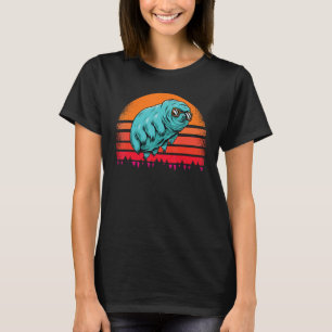 Vintage Tardigrade Sunset Microbiology Water Bear  T-Shirt