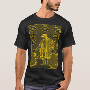 VINTAGE TAROT CARD PENTACLES SIX T-Shirt