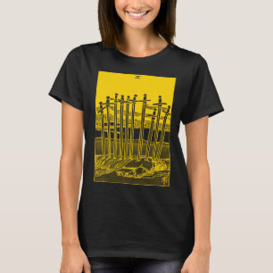 VINTAGE TAROT CARD SWORDS TEN T-Shirt