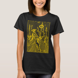 VINTAGE TAROT CARD WANDS SIX T-Shirt