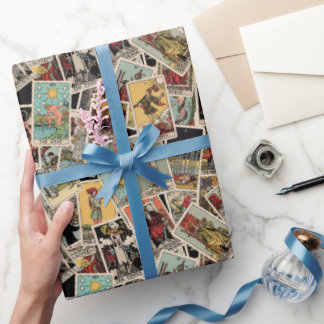 Vintage Tarot Cards Wrapping Paper Gift Idea