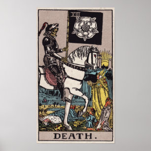 Vintage Tarot Death poster