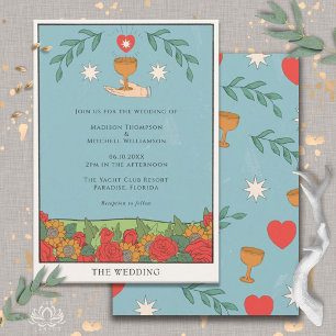 Vintage Tarot Deck Divination Mystical Wedding Invitation