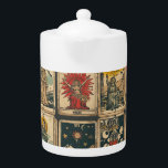Vintage Tarot Teapot<br><div class="desc">Step into the mystical world of the past with this Vintage Tarot Card Pattern! Inspired by the intricate designs of traditional tarot decks, this pattern features a mesmerising array of ancient symbols and mystical imagery. Whether you're a seasoned tarot reader or drawn to the allure of the unknown, our Vintage...</div>