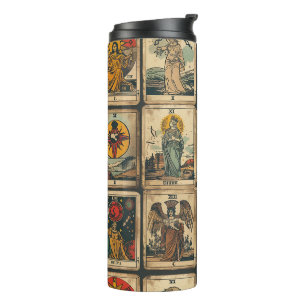 Vintage Tarot Thermal Tumbler