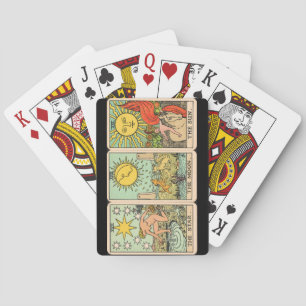Vintage Tarot Trio Playing Cards