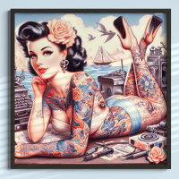 Vintage Tattoo Old School Girl