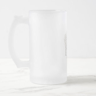 Vintage tattoo style Dad artwork Frosted Glass Beer Mug