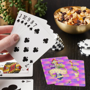 Vintage tattoo styles cross. Gay and loved  Playing Cards