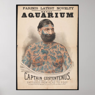 Vintage Tattoos Poster