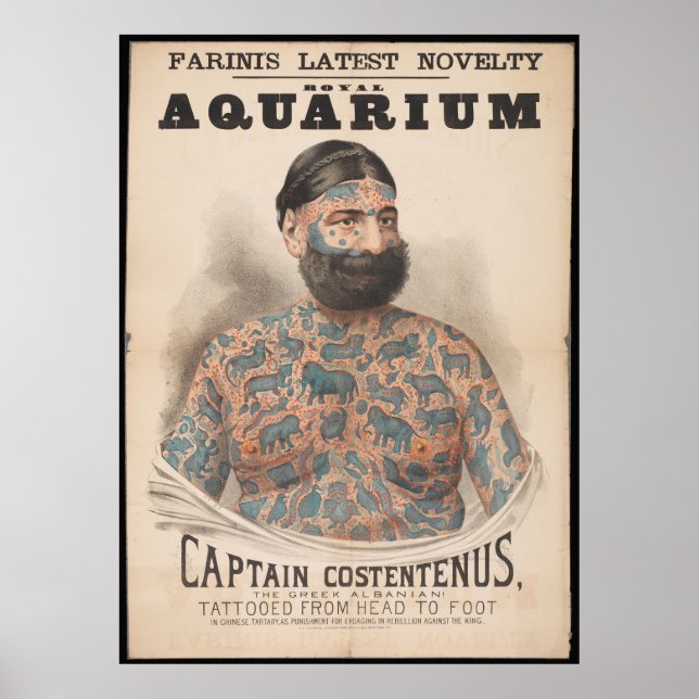 Vintage Tattoos Poster (Front)