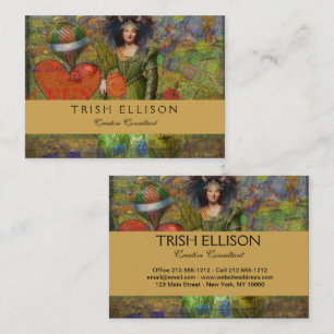 Vintage Taurus Fantasy Gothic Art Business Card