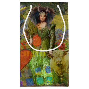 Vintage Taurus Fantasy Gothic Art Small Gift Bag