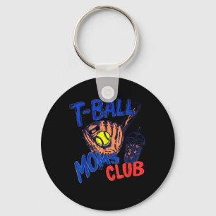 Vintage Tball Mum Softball T-Ball Mama Mothers Day Key Ring