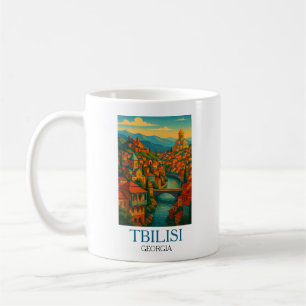 Vintage Tbilisi Travel  – Retro City Artwork Coffee Mug