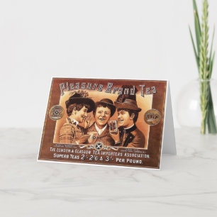 Vintage Tea Advertisement Greeting Card