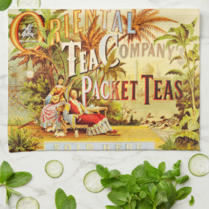 Vintage Tea Advertising Tea Towel