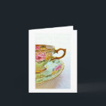 Vintage Tea Cup Blank Card Get Well/Thank You<br><div class="desc">This is one of my own photographs of a vintage tea cup which is part of a three generation collection. My tea cup series of blank note cards are great for a simple hello,  a thank you,  a get-well wish,  or "miss you" greeting.</div>