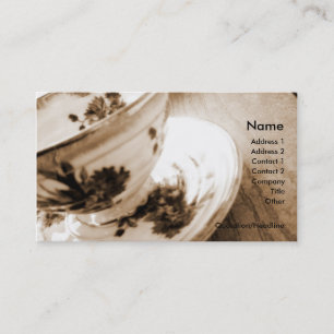 Vintage Tea Cup Business/Profile Card