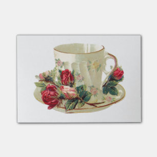 Vintage Tea Cup Post-it Notes
