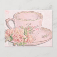 Vintage Tea Cup Thank You
