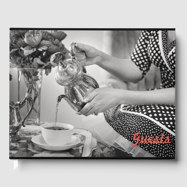 Vintage Tea Guest Book (Front)