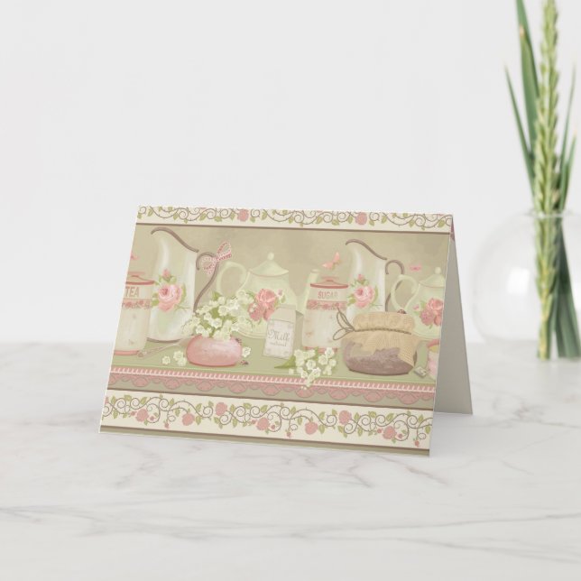 Vintage Tea Mother's Day Card (Front)