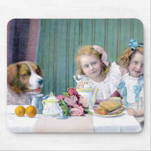 Vintage Tea Party Mouse Mat