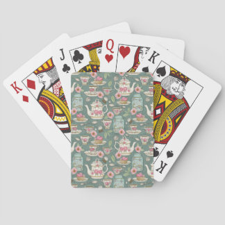 Vintage Tea Party Playing Cards