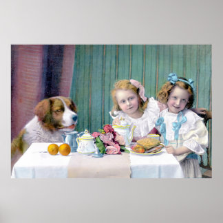 Vintage Tea Party Poster
