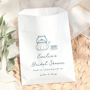 Vintage Tea Party Whimsical Floral Bridal Shower Favour Bags