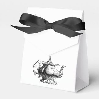 Vintage Tea pot Custom Wedding Favour gift bags Box