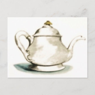 Vintage Tea Pot Postcard
