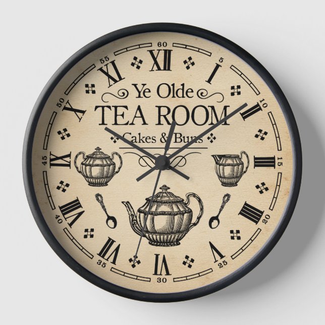 Vintage Tea Room Clock (Front)
