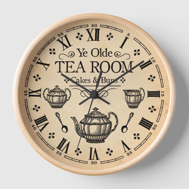 Vintage Tea Room Clock (Front)