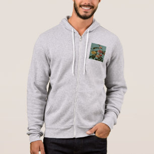 Vintage Tea Rose and Blush Roses Hoodie