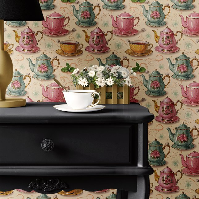 Vintage Tea Set Wallpaper (Creator Uploaded)