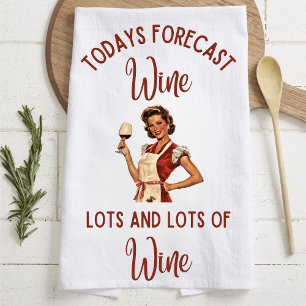 Vintage Tea Towel, Funny Retro Tea Towels , Funny